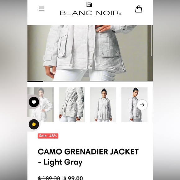 Camo grenadier jacket - light grey - Picture 1 of 5